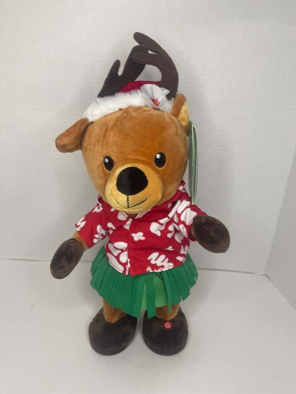 Gemmy Holiday Living Animated Reindeer Plush Hula Dancer New With Tags